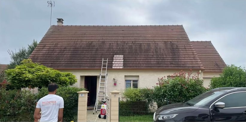 Avant – Nettoyage Toiture