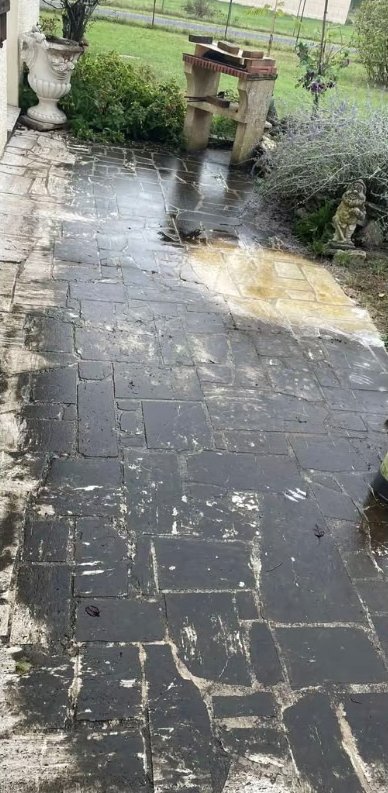 Avant – Nettoyage Allée