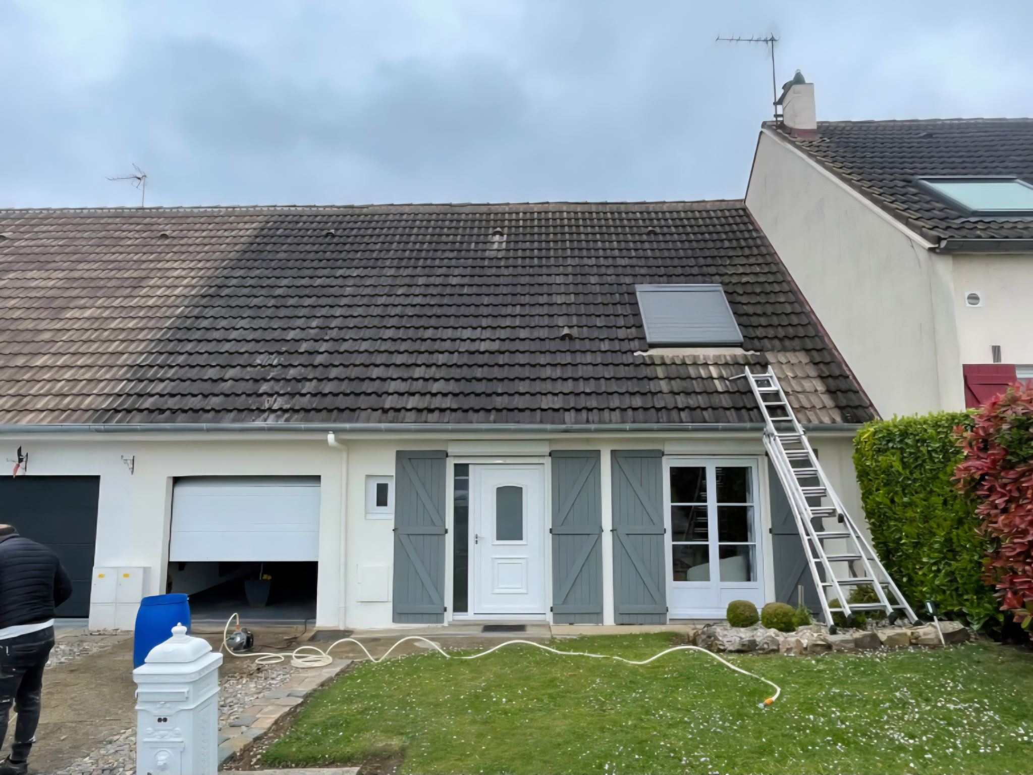 Avant – Nettoyage toiture